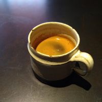 Strong coffee at Petról in Copenhagen