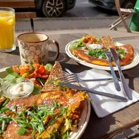 Kikpea omelet at Petról in Copenhagen