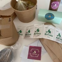 Def one of my go-tos for take out.  Love that they minimize the plastic usage!  at Ssong Thai in Seoul