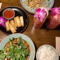 I got the two set menu since my friend is non vegetarian(pad thai). It was enough food for both of us. We even ordered Thai watermelon juice and Thai iced milk tea.   at Ssong Thai in Seoul