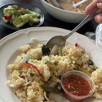 All vegan ordered by delivery  at Ssong Thai in Seoul