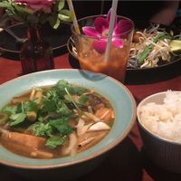 Delicious soup! And free Thai tea at Ssong Thai in Seoul