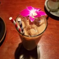 Vegan milk tea iced at Ssong Thai in Seoul