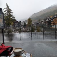 Nice respite from the rain! at Cup's Italian Coffee House in Zermatt