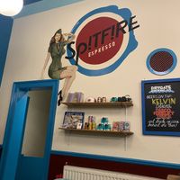 Decor  at Spitfire Espresso in Glasgow