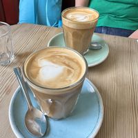  oat lattes  at Spitfire Espresso in Glasgow