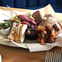 All vegan except cheese veggie share plate at The Alb in Shrewsbury