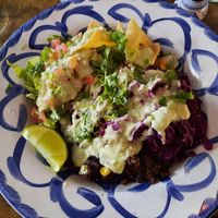 Burrito bowl with vegan chorizo at Yuca in Rovaniemi