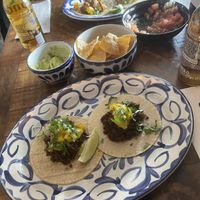 Vegan chorizo tacos and nachos😄ask to be made vegan.  at Yuca in Rovaniemi