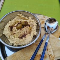 Hummus at Kaş Gurme Falafel in Kas