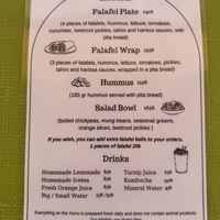 Menu May 2024  at Kaş Gurme Falafel in Kas