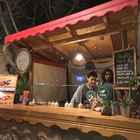 The stand!  at Kaş Gurme Falafel in Kas