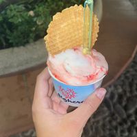 Strawberry Cheescake 🍰  at Azzurra Ice Cream in Alghero