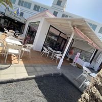 Tolles Design  at Creme Cafe in Lanzarote