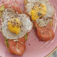 Vegan egg on toast at Creme Cafe in Lanzarote