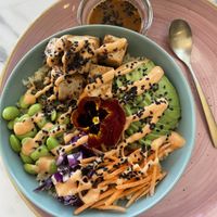 Buddha bowl  at Creme Cafe in Lanzarote