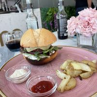 Beyond Burger  at Creme Cafe in Lanzarote