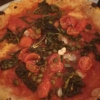 Pizza with capers tomato and garlic at Paesano Pizza - West End in Glasgow