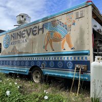Finally, a good photo after twentieth or so tries!  at Nineveh Assyrian - Food Truck in Olympia