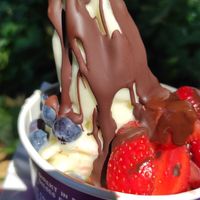 Aktion im August 2022 - veganes Lupineneis at YOMARO - Königsstraße in Muenster