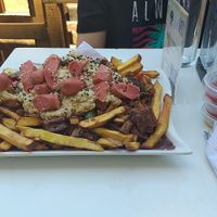 Chorrillana vegana #Veganuary at Vegan Dealer in Santiago