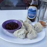 Gyosas al vapor (steamed gyosas) #Veganuary at Vegan Dealer in Santiago