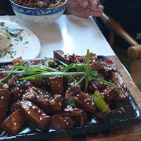 Tofu a la plancha. at Vegan Dealer in Santiago