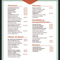 Menú   at Vegan Dealer in Santiago