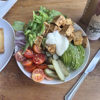 A jumbo saladd  at Vegan Dealer in Santiago