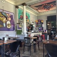 Neat dining area   at Vegan Dealer in Santiago