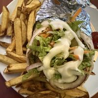 Seitan schwarama wrap  at Vegan Dealer in Santiago