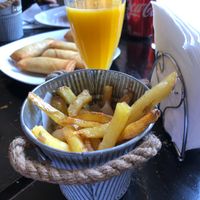 Papa fritAs at Vegan Dealer in Santiago