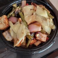 Wok glazed tofu in ginger sauce at Ye's Asian Vegan Kitchen in Hilliard