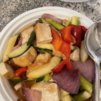 Teriyaki Sauce with Tofu at Ye's Asian Vegan Kitchen in Hilliard