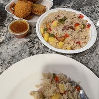 Pineapple Fried Rice with Golden Nuggets  at Ye's Asian Vegan Kitchen in Hilliard
