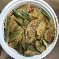 Coconut curry with soy protein  at Ye's Asian Vegan Kitchen in Hilliard