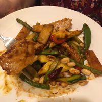 kung pao with vegan protein at Ye's Asian Vegan Kitchen in Hilliard