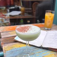 El Chapelin.
and an OJ at The Church of the Four Hundred Rabbits in Nottingham