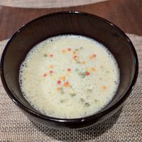 Corn soup at Saido in Tokyo