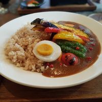 Samurai curry with an egg at Saido in Tokyo