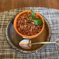 Vegan blueberry cheesecake  at Saido in Tokyo