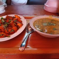 Kadai  paneer  and  dal fry at Govinda's in Koh Samui