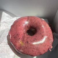 Vegan blueberry doughnut  at Cider Belly in Albany
