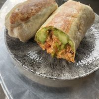 Breakfast burrito   at Cafe Strange Brew in Glasgow