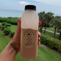 Chocolate almond mylk #spacecoastvegan  at Cafe Surfinista in Indialantic