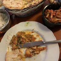 Vegan ‘so called Spider-Man’ with naan (mango!) and garlic  at Royal India in Ghent