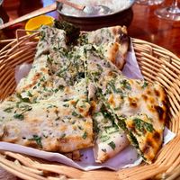 Coriander naan...best naan ever! at Royal India in Ghent