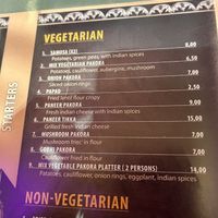 Vegetarian and vegan starters   at Royal India in Ghent