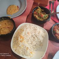 Three dishes from the special vegan menu. The right one was my favorite: the Spiderman! at Royal India in Ghent