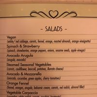 vegan salad at Çoko in Tirana